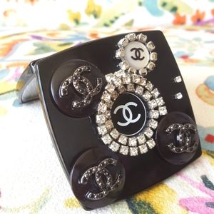CHANEL Compact Mirror Double Side 😍 Blinged 💎 NEW
